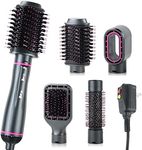 Hair Dryer Brush, Volumizing Styling, WeChip 4 in 1 Detachable Negative Ion Hair Dryer, Blow Dryer Brush for Straightening/Drying/Curling, with Carrying Case