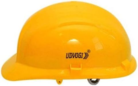 Udyogi 5000 Ratchet Ultra Plastic Safety Helmet (Yellow) Pack Of 5