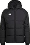 adidas Men's Essentials Insulated Hooded Jacket, Future Black, Medium