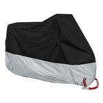 payanwin Motorcycle Bike Moped Scooter Cover Waterproof Rain UV Dust Prevention Dustproof Covering （XXXL）