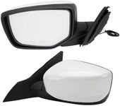 MOFOAP Left Driver Side Mirror Compatible with 2013 2014 2015 2016 2017 Honda Accord Sedan EX,EX-L,Sport,LX,SE/Coupe Mirrors With Power Glass Replaces 76258T2FA11 HO1320272 (3Pins) White