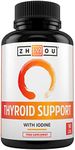 Thyroid Support - Advanced Complex with Iodine, Magnesium, Vitamin B12, L-Tyrosine, Ashwagandha, Schizandra & Cayenne - Contributes to The Reduction of Tiredness & Fatigue - 90 Vegan Capsules