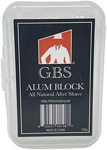 G.B.S Alum Block All Natural Deodorant- After Shave An Essential For Every Wet Shaver Remedy For Nicks cuts caused By shaving Pack of 1 (Alum Block All Natural Deodorant With Case)
