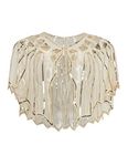 BABEYOND Sequin Beaded Evening Cape 1920s Shawl Wraps