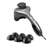 Obusforme Professional Grade Percussion Back Massager | Handheld Deep Tissue Massager | Dual Massage Nodes | Five Massage Intensity Options | Ergonomic Front Grip & Non-Slip Handle | Quiet Operation