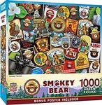 Masterpieces 1000 Piece Jigsaw Puzzle for Adults, Family, Or Kids - Smokey Bear Patches - 20"x27"