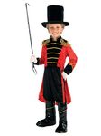 Bristol Novelty CC288 Ring Master Costume Set | for Kids | Red and Black Fancy Dress, 5-7 Years