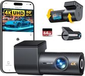 CIEVIE Dash Cam Front and Rear, 4K 