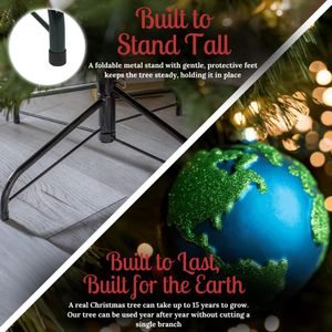 EVRE Brunswick 8ft Artificial Christmas Tree – Lifelike Holiday Decor