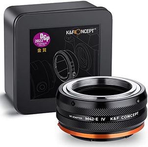 K&F Concept Lens Mount Adapter M42-NEX IV Manual Focus Compatible with M42 Lens and Sony E Mount Camera Body