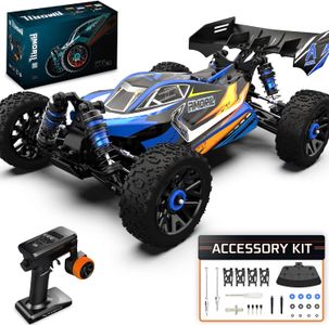 AMORIL 1/10 Brushless RC Car – Red High-Speed Remote Control Vehicle