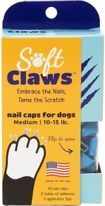 Soft Claws Canine Dog and Cat Nail Caps Take Home Kit, Medium, Blue