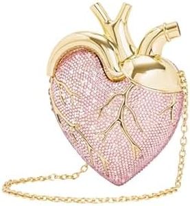 JW PEI Women's Maren Artificial Crystal Heart Shaped Bag - Pink