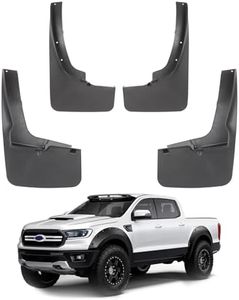 Front & Rear Tire Mud Flaps Splash Guards for Ford Ranger 2019 2020 2021 2022 2023 Heavy Duty Fender Tire Mudguards，No Drilling Installation 4PCS
