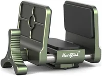 HUNTPAL Slant Gun Clamp Rifle Saddle Mount, Hunting Shooting Tripod Rest with Integrated Quick Release Arca-Swiss Rail, Enhanced Accuracy Ball Head & Adapter