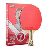 DHS 7002 Professional Ping Pong Paddles Carbon Fiber Table Tennis Rackets with 5 Wood 2 Aryslate Carbon Blade