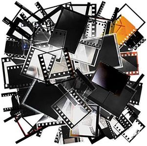 5 Packs Retro Camera Film Sticker Decorative Filmstrip Scrapbook Sticker Photo Frame Sticker for Cinema Decoration Film Festival Poster DIY Photo Album Scrapbooking Diary Arts and Crafts (Memories)