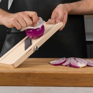 Benriner Mandoline Slicer – Adjustable Blade, Ivory