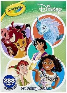 Crayola 288pg Disney Animation Coloring Book with Sticker Sheets, Gift for Girls & Boys, Ages 3+