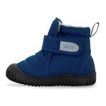 JAN & JUL Water-Resistant Winter Booties, Insulated Snow Boots for Toddlers (Nebula Blue, Size 5)