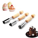 JLEivvi 3 PCS Cupcake Corer Professional Cupcake Filler Tool Cupcake Hole Cutter Stainless Steel Cake Digging Holes Device for DIY Baking Confectionery Muffin Cake Filling