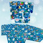 Buddy the Elf Snow Globe Christmas Wrapping Paper - 12 Sheets - 20" x 30" - Festive Holiday Gift Wrap by Silver Buffalo