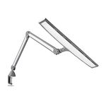 Daylight Company Luminos LED Task Lamp: 6000K Daylight, 4500 Lux, 3 Brightness Levels, Extra-Wide Light Spread, 112cm Long Reach Arm for Desks & Workbenches, High CRI 95+, White