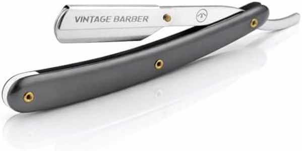 VINTAGE BARBER LONDON Straight Razor Professional Cut Throat Barber Razor Stainless Steel Traditional Wet Shaving
