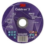 3M Cubitron 3 Cut-Off Wheel, 86412, 36+, T41, 125 mm x 1.6 mm x 22.23 mm, EN, 25/Pack