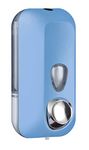 Hand Soap Dispenser, Wall Mounted for Home or Commercial Use, 550ml, 5 Colours Available (White, Black, Blue, Green, Orange), Soft Touch Finish, Certified Italian Quality (Blue)