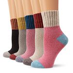 Ambielly Winter Women Socks 5 Pairs Vintage Style Knit Wool Casual Socks Thick Warm Colorful Socks (SD10004D)