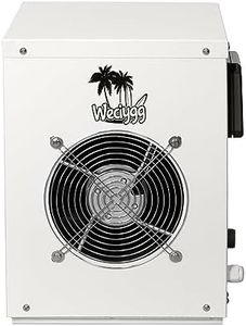 WECIYGG Mini Swimming Pool Heat Pump 12000 BTU for Above Ground Pools, 3.5 kW Electric Pool Heater with Titanium Heat Exchanger, 110V 60Hz, Up to 2000 Gallons