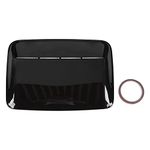 Hood Air Intake Grille, Hood Scoop Cover Universal for Automobile Modification Replacement (Glossy Black)