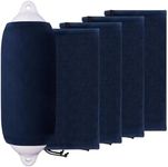 XMK Boat Fender Covers 10" x 26" Navy Blue 4-Pack