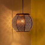 ExclusiveLane 'Morrocan Treasure' Pendant Light for Ceiling Lamp (8 Inch, Iron, Without Bulb) |Pendant Lamp Hanging Lights for Home Decoration Hanging Lamp for Ceiling Lights for Living Room Bedroom