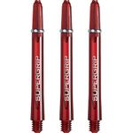 Harrows Supergrip Medium Dart Shafts, Polycarbonate Stems, Machined Rings, Red (3 Sets)