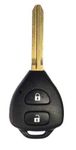 MandButton Black Front Replacement Key Shell Compatible for Toyota (Innova)