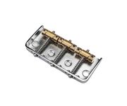 Guyker Fixed Short Bridge Assembly with Brass Compensated 3-Saddle and Steel Base Plate Compatible with Vintage Tele TL Telecaster Start ST Electric Guitar