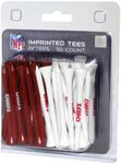 Team Golf NFL Kansas City Chiefs Pack Of 50 Golf Tees 2-3/4" Golf Tees, 50 Pack, Regulation Size, Multi Team Colors