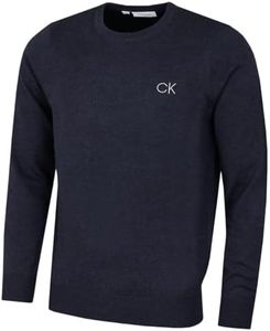 Calvin Klein Golf Hommes col Rond Pull Tour - Marine Marl - XXXXL