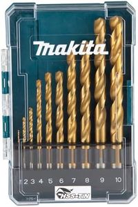 Makita D-72849 HSS TIN Drill bit Eco Set 10 Piece