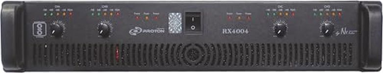 NX Audio RX4004 4-Channel Professional Power Amplifier, Class H Circuit Design for DJ, PA, Live Sound Applications, Black