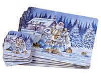 Magic of Christmas Dinner Place Mats And Coasters (Set of 4)