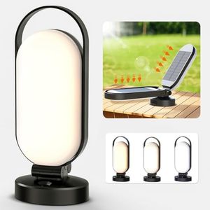 bravzurg Lampe Solaire Camping Rechargeable Interieur et Exterieur, LED Lanterne Camping, 5000mAh Batterie Externe Solaire, Puissante Portable Pliable Imperméable, Lumiere pour Camping Accessoires