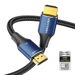 VENTION 8K HDMI Cable 2m, Certified 8K60Hz 4K120Hz Ultra High Speed HDMI Lead 2.1 Cable, Support eARC HDR Dolby Atmos HDCP 2.2 2.3 Compatible with Fire TV Xbox PS5 PS4 Monitor Blu-ray Soundbar 6.5FT