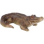 Sunnydaze Addison The Adventurous Alligator Statue Patio, Yard, Pool and Garden Decor - Realistic Style Polystone Indoor/Outdoor Garden Sculpture - 23.5-Inch