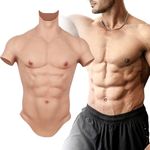 Cyomi silicone muscle suit，Realistic Male chest plate，fake abs muscles Simulation skin suit For Cosplay Transgender