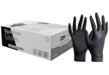 100 Black Nitrile Disposable Gloves Powder Free, Food, Care, Hair & Beauty, Industry, Cleaning (Black, Large)