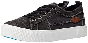 Blowfish Malibu Women's Clay Canvas Sneaker, Black Smoked 16 Oz, 7.5