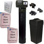 AFWFilters AFW Filters Iron Pro 2 Combination Water Softener Iron Filter Fleck 5600SXT Digital metered Valve for Whole House (64,000 Grains, Black)